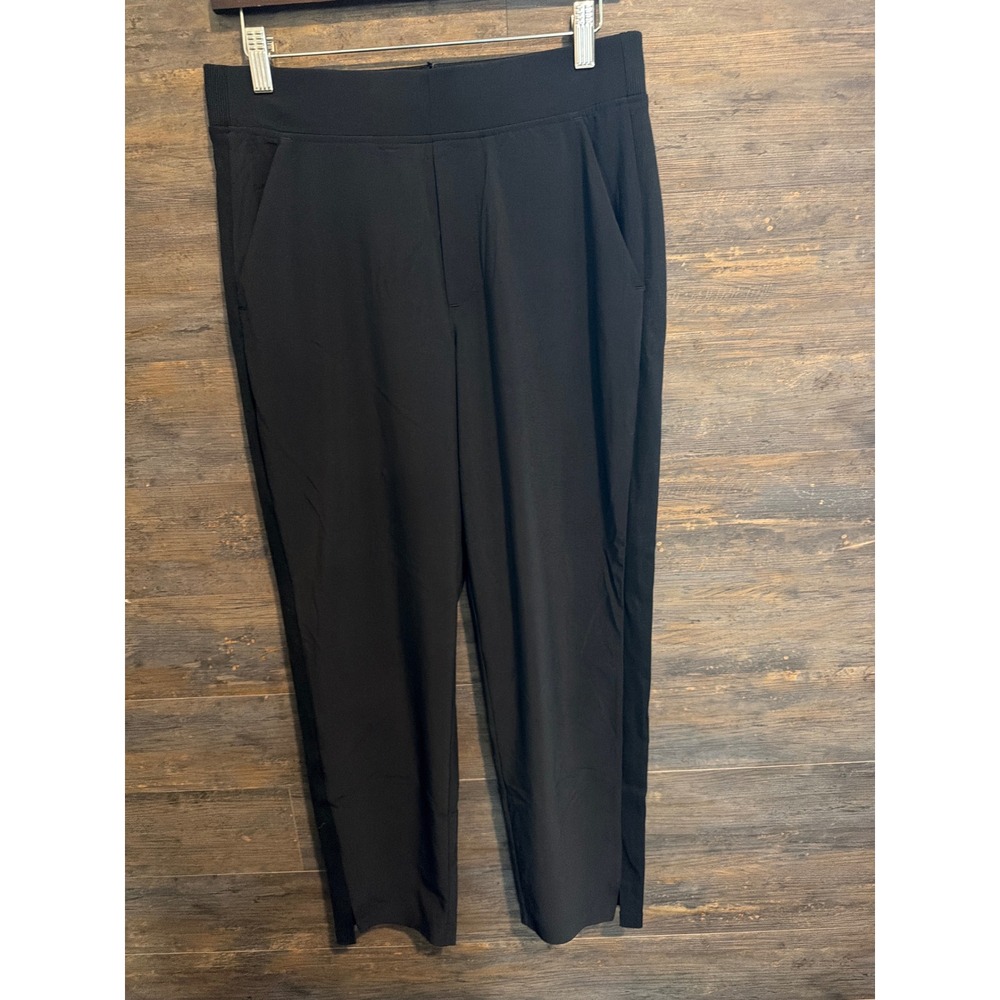 Athleta Brooklyn Ankle Pants Black Tapered Travel Trousers 198671 Size 6